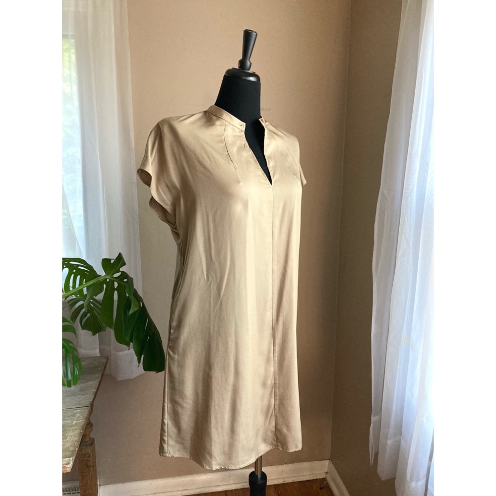 No Less Than Neutral Dress W/ Cap Sleeves